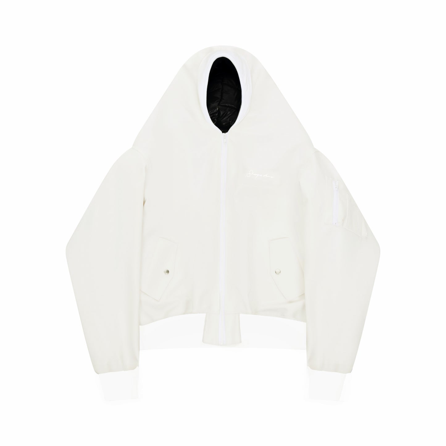 NOTORIOUS HOODED BOMBER — WHITE²